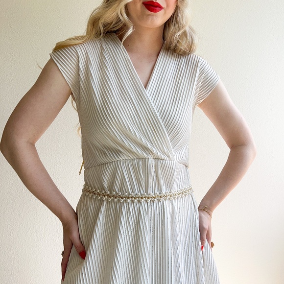 Stunning Vintage 1980s Faux Pearls Belt (M/L) main image 5